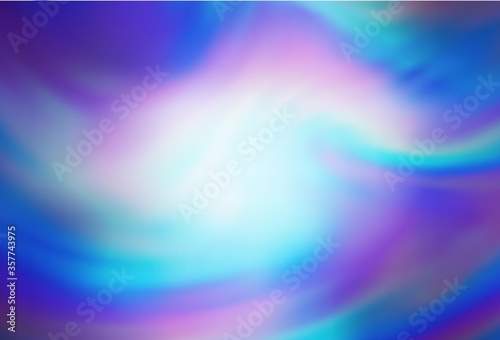 Light Pink, Blue vector glossy abstract backdrop.