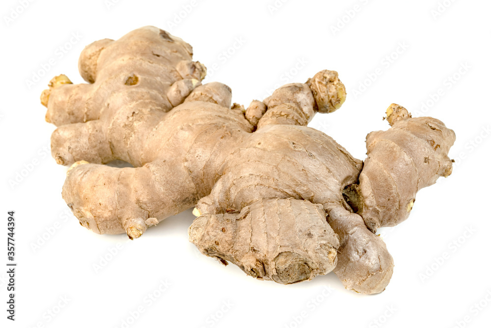 fresh ginger root isolated on white background fresh ginger root isolated on white background