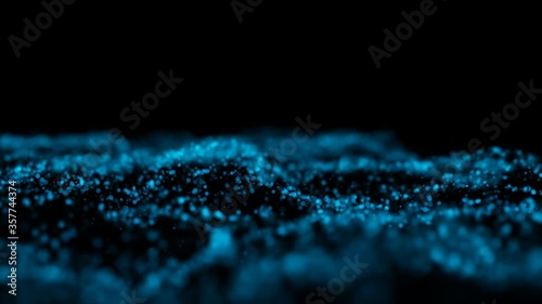 abstract dotted wave background in depth of field