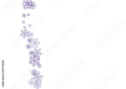 Snowflakes Christmas and New Year holiday banner