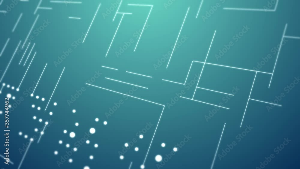 Technology lines and nodes dot matrix Technology lines and nodes dot matrix