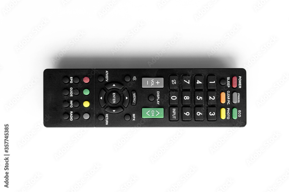 Remote control on white background Remote control on white background