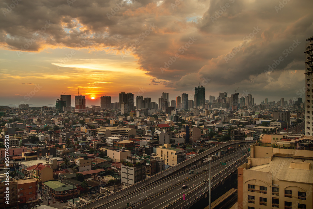 beautiful sunset at manila, Manila, Philippines, May 25, 2020