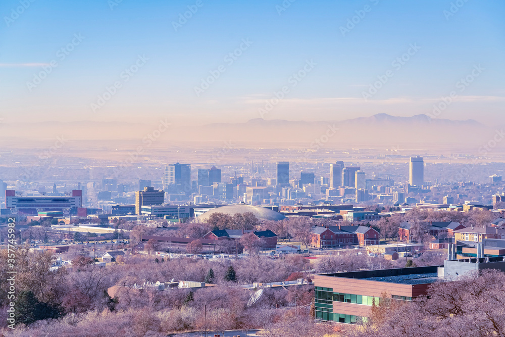 Central business district of Salt Lake City, Utah