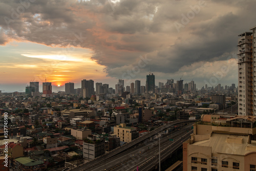 beautiful sunset at manila  Manila  Philippines  May 12  2020