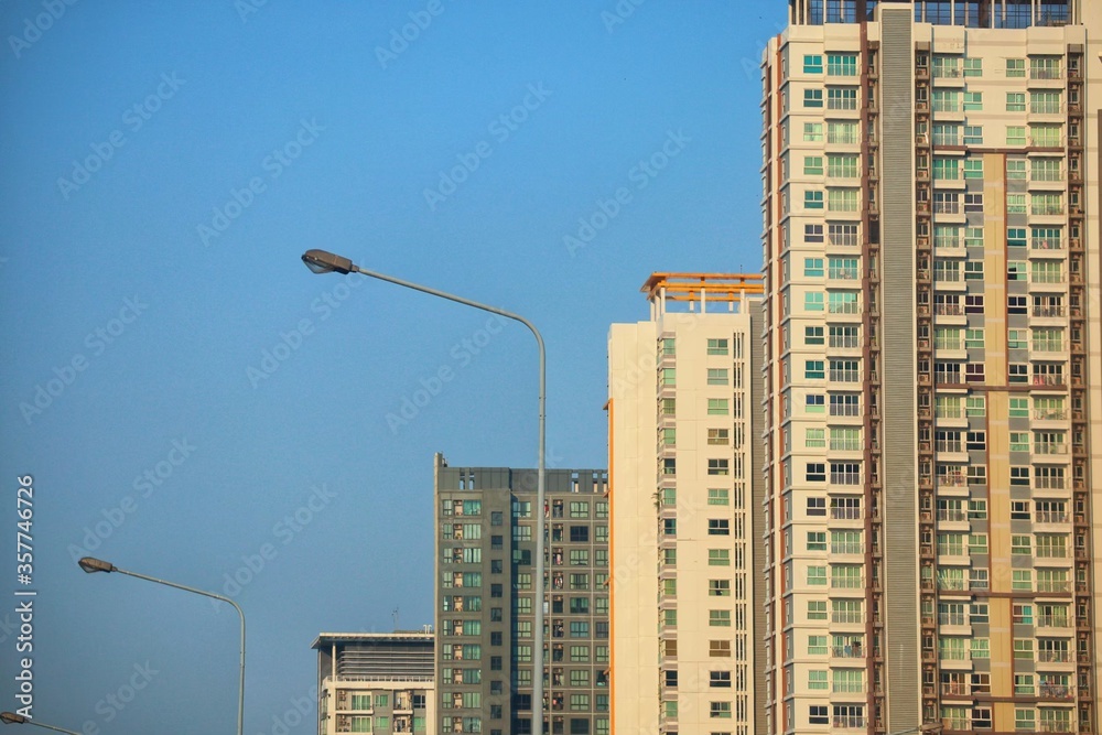 Fototapeta premium construction of a residential building