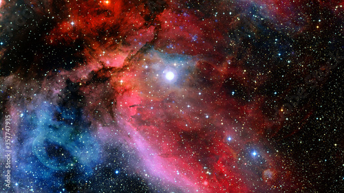 Fototapeta Naklejka Na Ścianę i Meble -  Space galaxy background with nebula. Elements of this image furnished by NASA