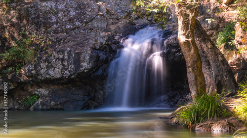 small waterfall in the forest