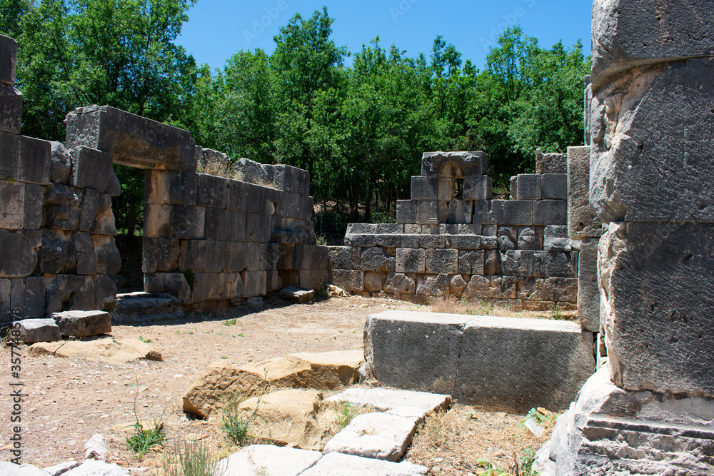 ruins of a roman temple in Yanouh Lebanon