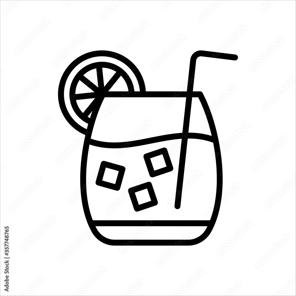 lemon drink - food and drink icon vector design template lemon drink - food and drink icon vector design template