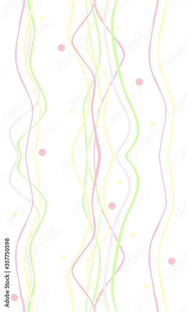 Waves.Striped pattern
in gentle light colors. Seamless vector illustration for wallpaper, textile, fabric, packaging.