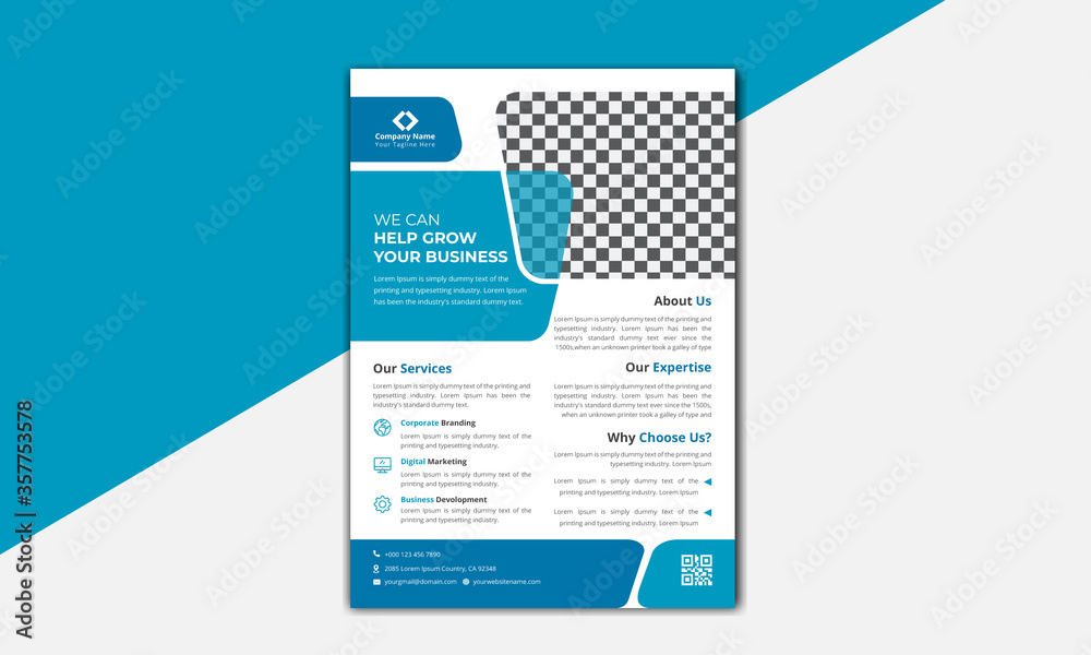 Obraz premium Professional business flyer design