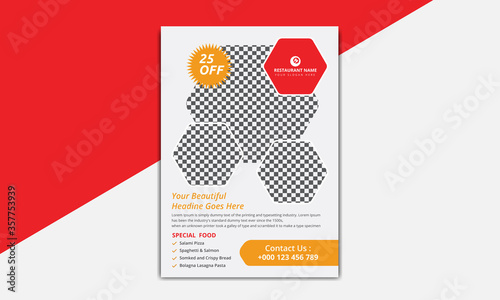 Restaurant flyer template