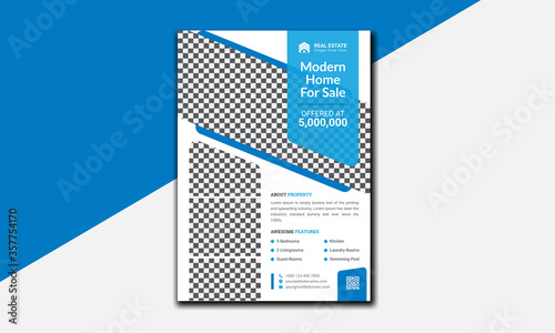 Real estate flyer template