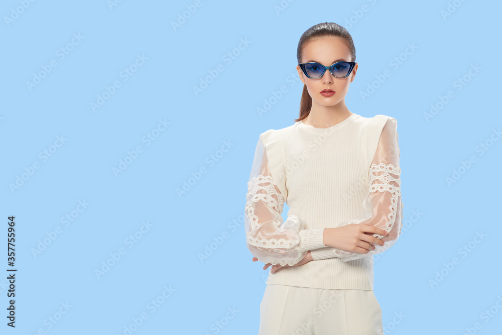 young lady in white look young lady in white look