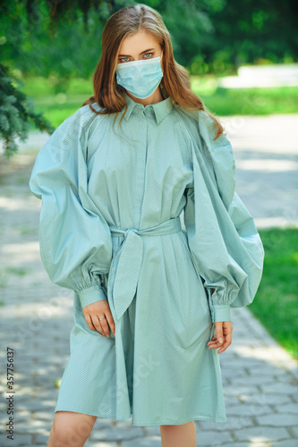 fashion model in mask © Andrey Kiselev