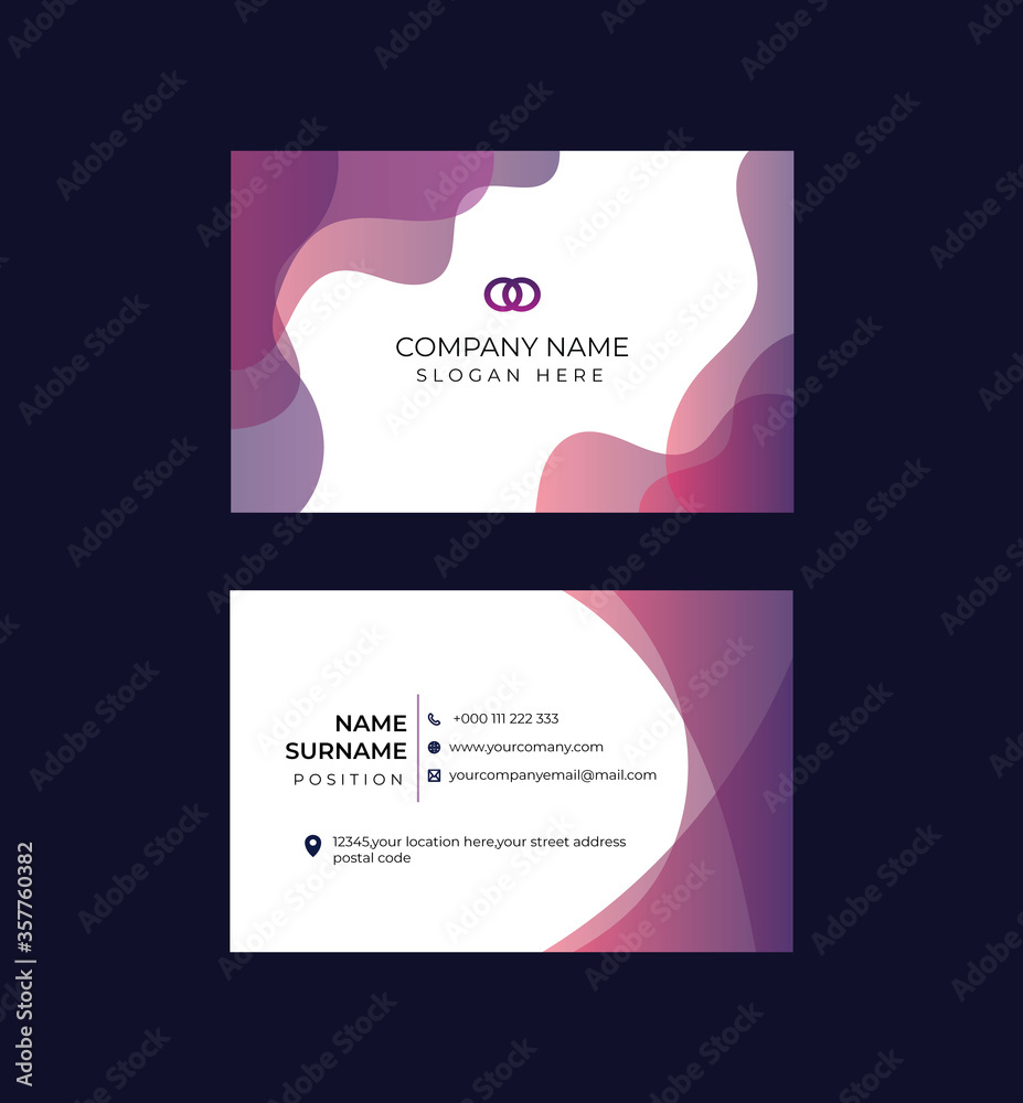 business card abstract