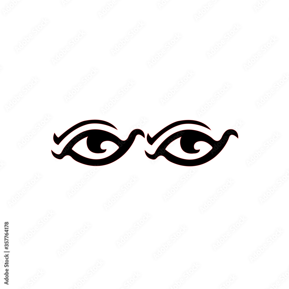 Black isolated outline icon of pair eyes with eyelash on white background. Set of line Icons of open and closed eyes. Vision. Black isolated outline icon of pair eyes with eyelash on white background. Set of line Icons of open and closed eyes. Vision.