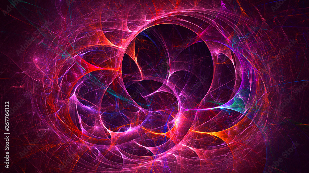 3D rendering abstract multicolor fractal light background 3D rendering abstract multicolor fractal light background