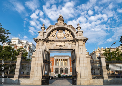 Gate of Felipe IV to Plaza del Parterre in Buen Retiro Park, Madrid. Puerta de Felipe IV