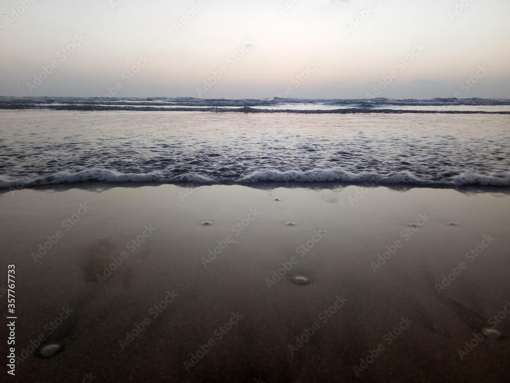 sunset on the beach