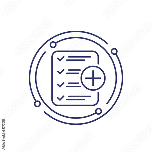 add new task line icon