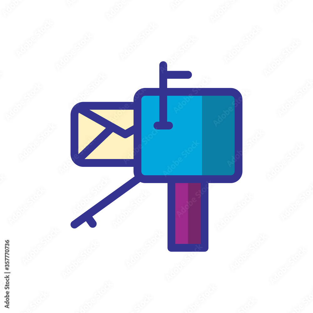 mailbox icon color style design mailbox icon color style design
