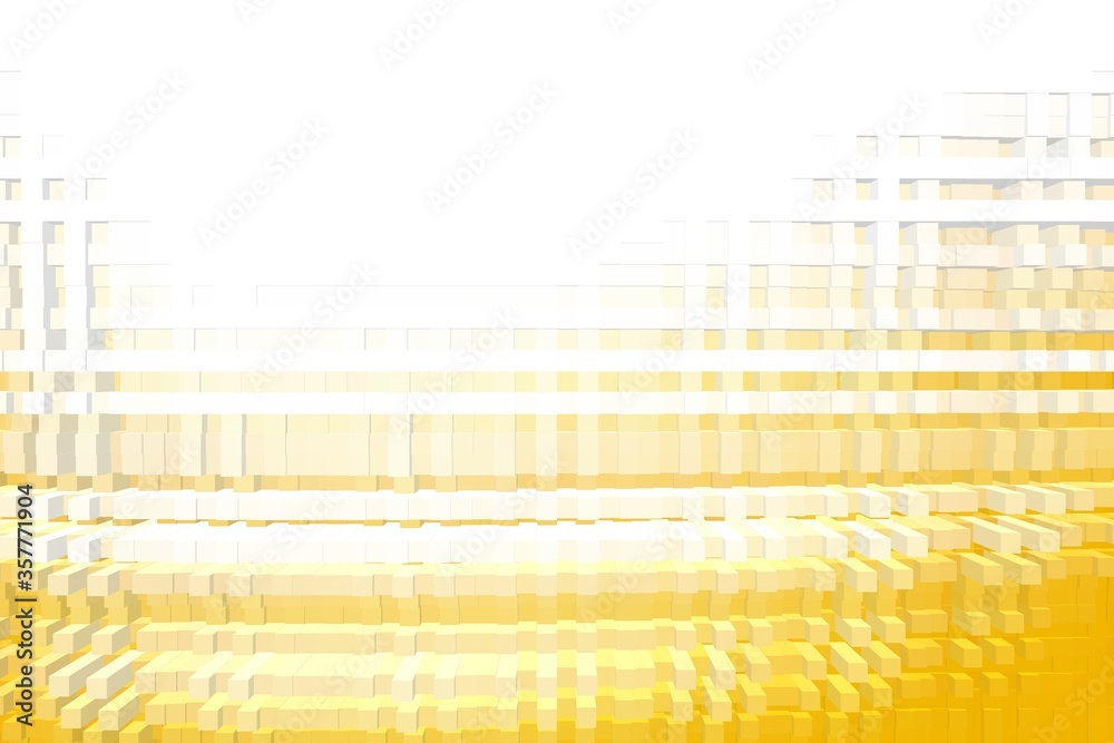 Fototapeta premium Abstract cube 3d extrude background, illustration square.