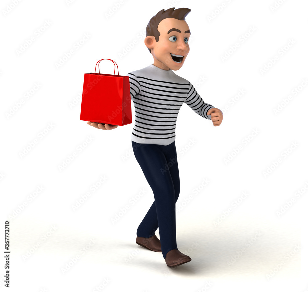Fun 3D cartoon casual character Fun 3D cartoon casual character