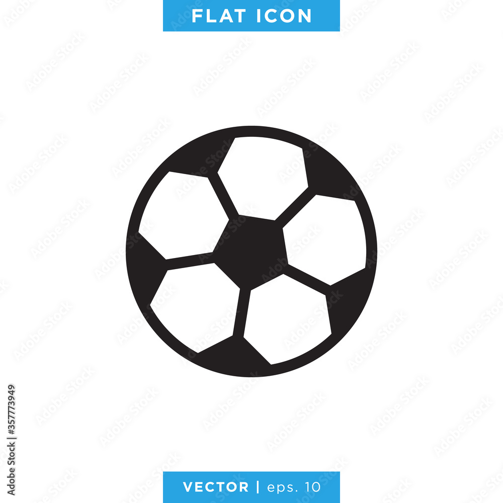 Football icon vector design template. Football icon vector design template.