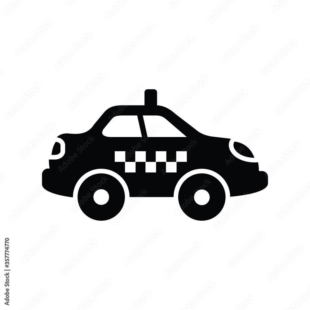 taxi icon logo illustration design