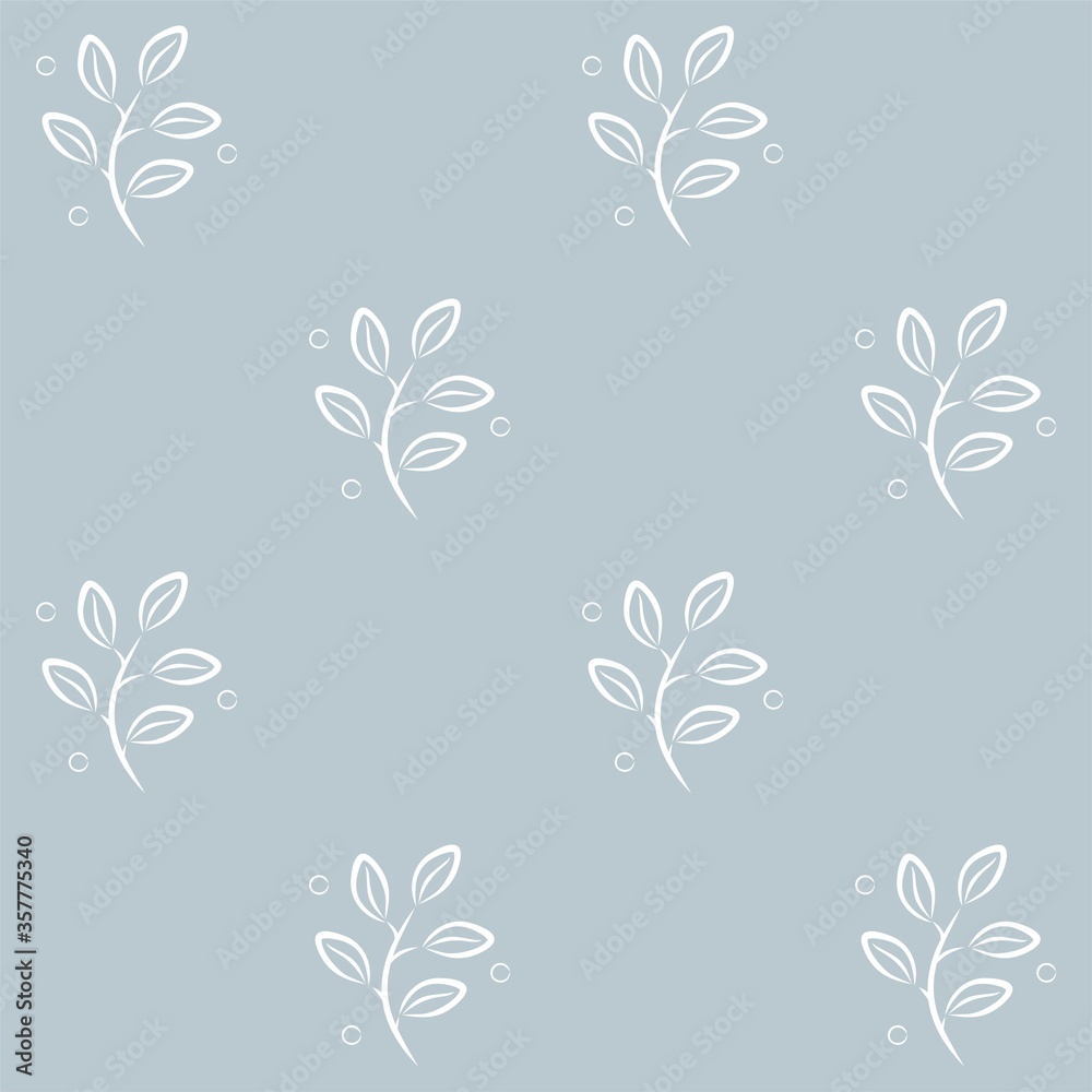 Fototapeta premium Vector floral pattern. Vector illustration. Design element for textiles, wallpaper, t-shirts, packaging, postcards, brochures, posters and other uses.