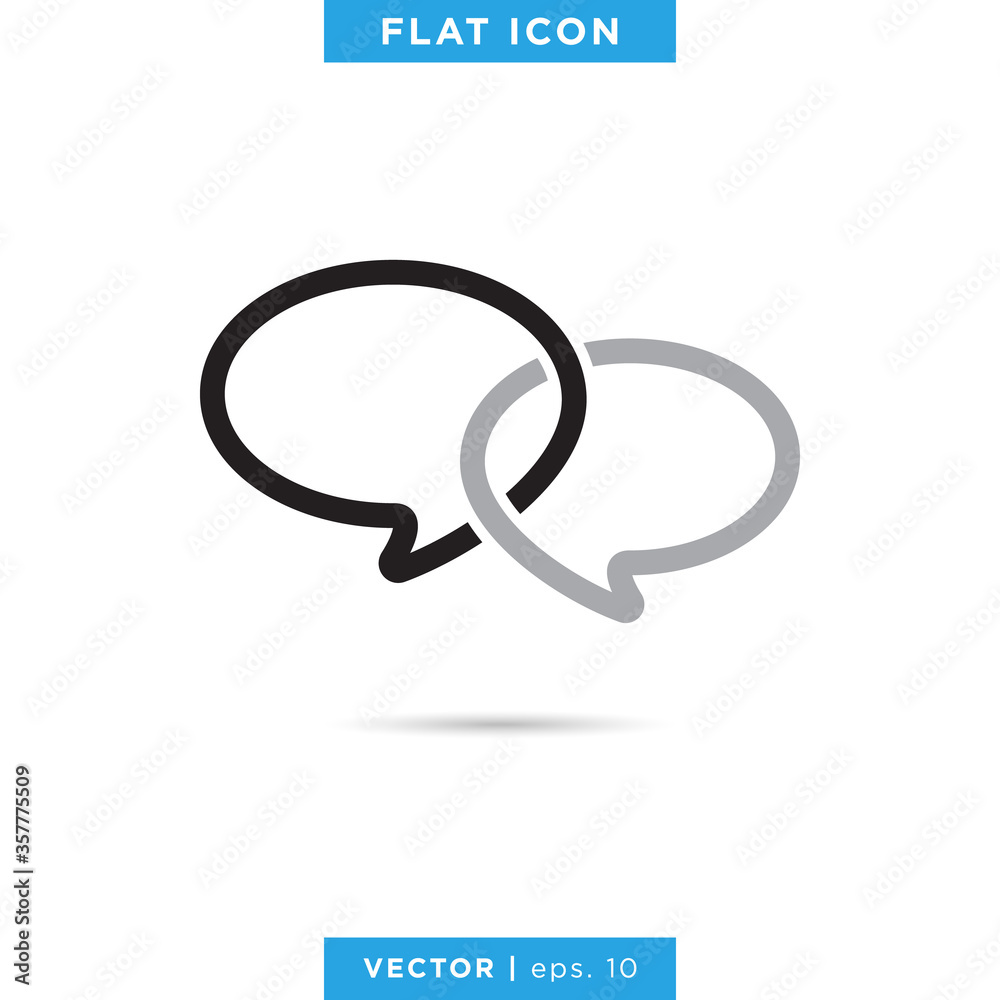 Speech Bubble Icon Vector Design Template. Chat Sign. Speech Bubble Icon Vector Design Template. Chat Sign.