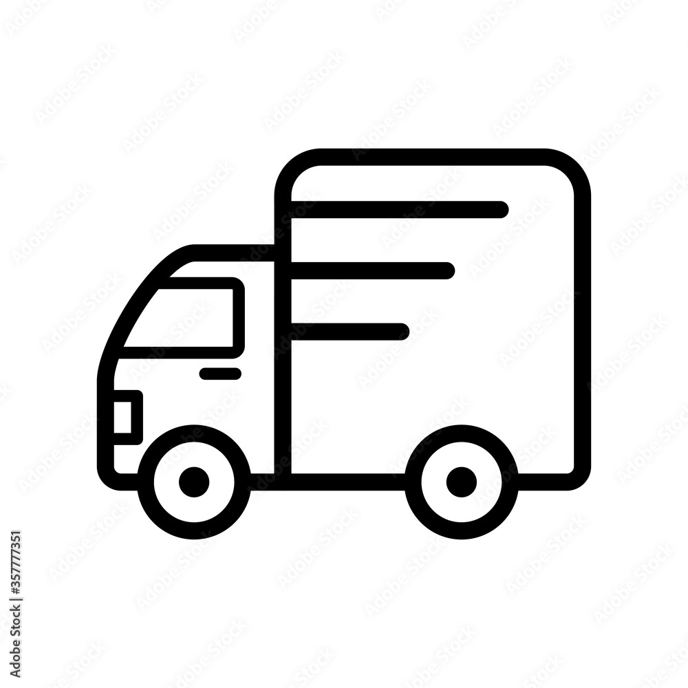 truck icon logo illustration design