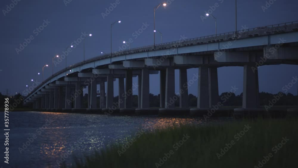 Cosgrove Bridge at Blue Hour Near the Ashley River Cosgrove Bridge at Blue Hour Near the Ashley River