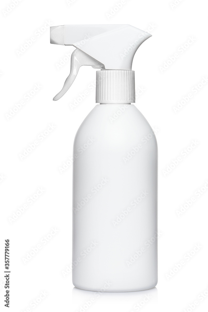 Plastic spray bottle, isolated on white background Plastic spray bottle, isolated on white background
