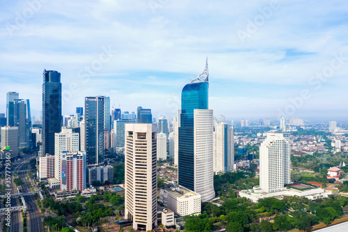 Beautiful Jakarta cityscape during quarantine © Creativa Images