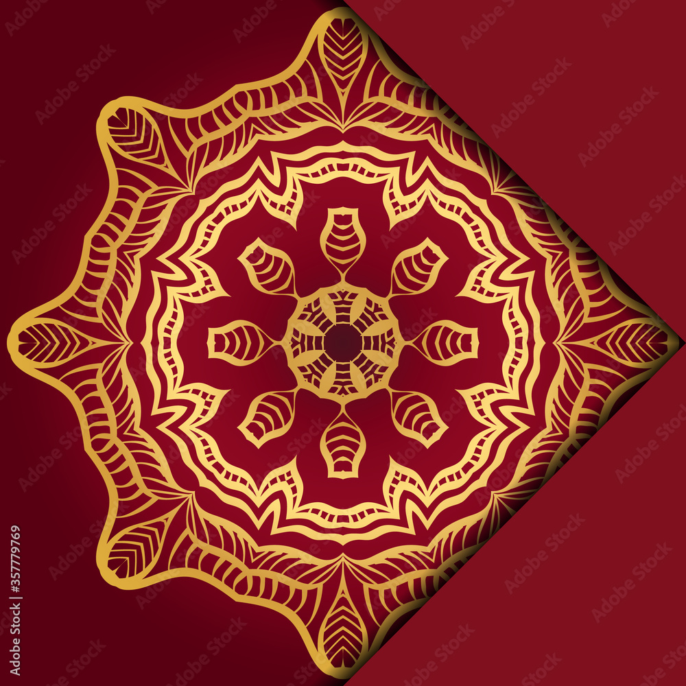 Mandala background. Vector illustration. For book cover