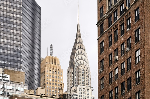 Breathtaking shot of Chrysler Building in New York, USA photo