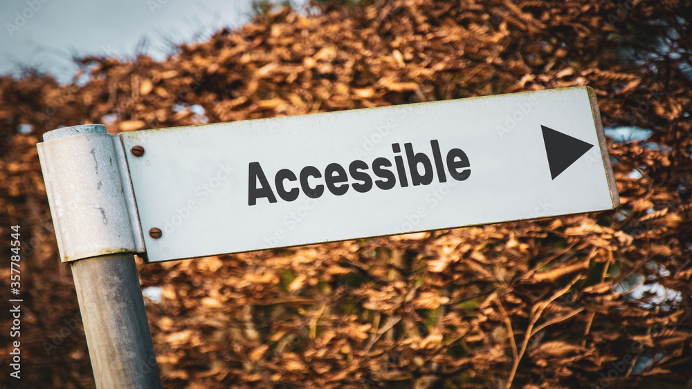 Street Sign to Accessible