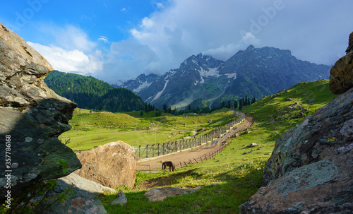 Landscape of Sonamarg valley, Srinagar, India