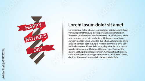 vector illustration of happy father's day