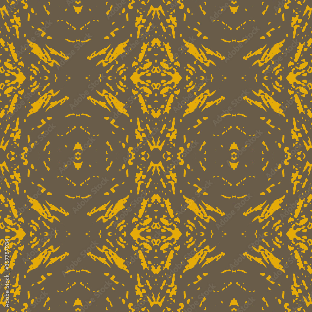 Abstract yellow and brown background with grunge hand drawn element. Geometric seamless pattern for wallpaper, web page, textures, fabric, textile. Decorative vector illustration. Abstract yellow and brown background with grunge hand drawn element. Geometric seamless pattern for wallpaper, web page, textures, fabric, textile. Decorative vector illustration.