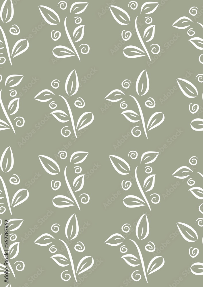 Vector floral pattern. Vector illustration. Design element for textiles, wallpaper, t-shirts, packaging, postcards, brochures, posters and other uses.