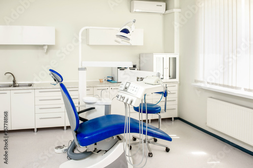 Stomatological clinic with dental chair and all the necessary equipment