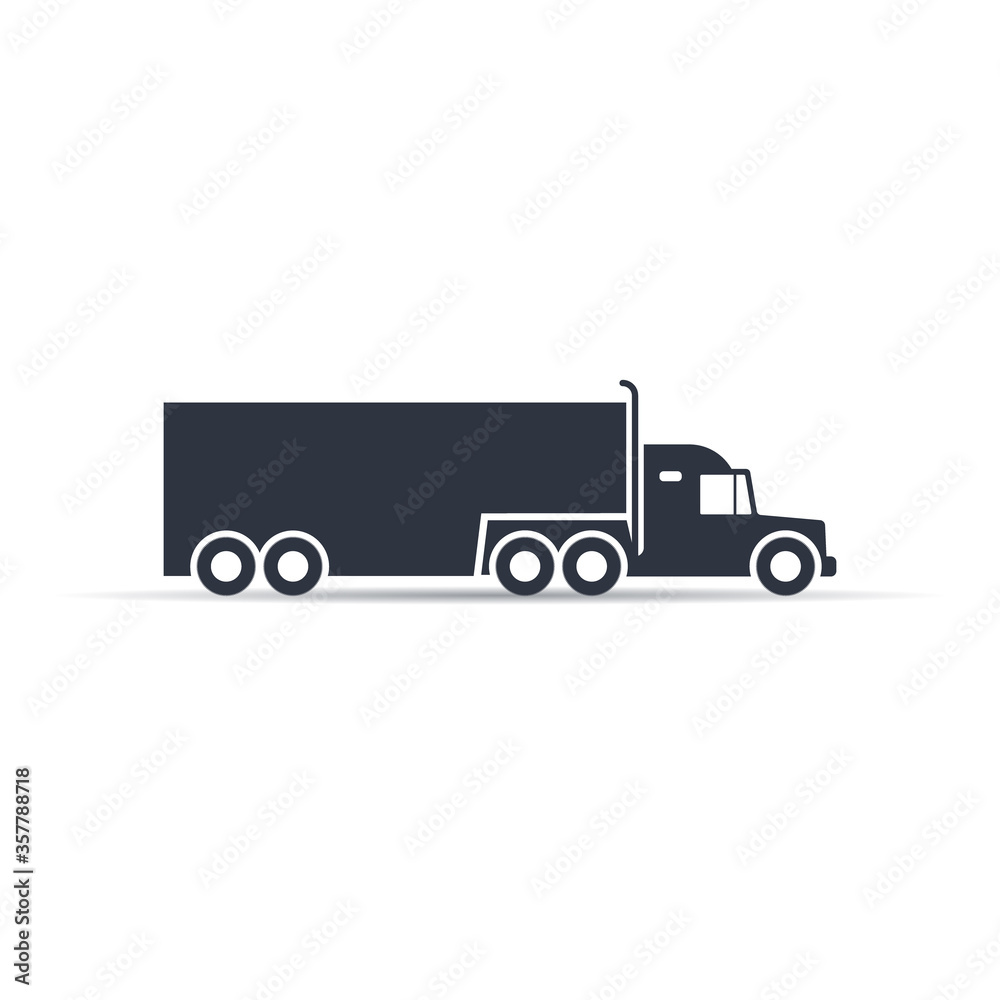 truck icon. truck vector icon. transportation symbol vector illustration
