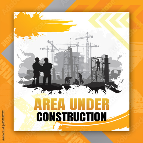 Construction vector background,Construction info graphics, Book Cover Design.