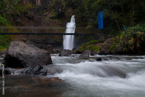 waterfall nature tourism in purworejo district, Central Java photo