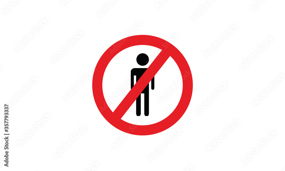 Authorized personnel only no man entry sign prohibition notice vector illustration Authorized personnel only no man entry sign prohibition notice vector illustration