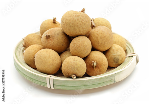 longan on a white background